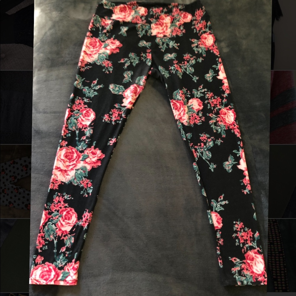 LuLaRoe TC rose leggings 🦄